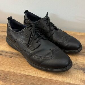 Cole Haan Zero Grand Evolution Wingtip Shoes Oxford Black Leather C26306 Men’s